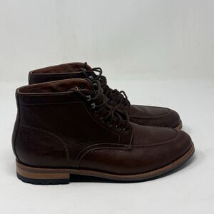 Warfield & Grand Heist Apron Toe Boots Mens 9 Brown Tumbled Leather Hipster